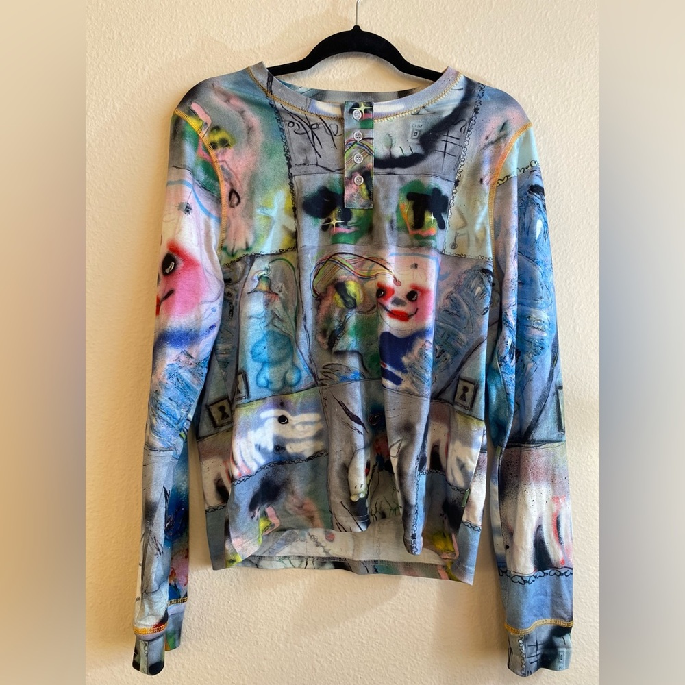 RELIST. Wasn’t sold. MARC JACOBS HEAVEN Multicolor Punk Playground Henley
